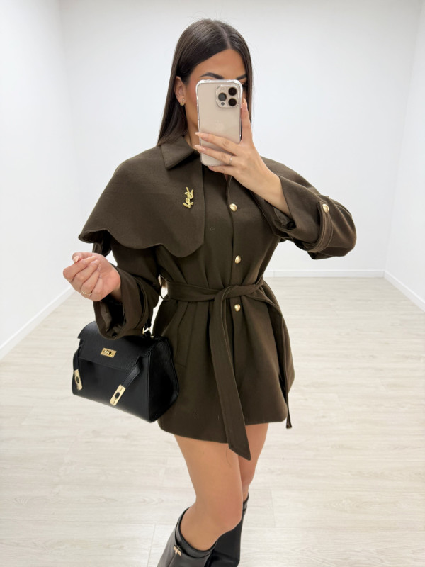 ABRIGO CAPA YSL VERDE